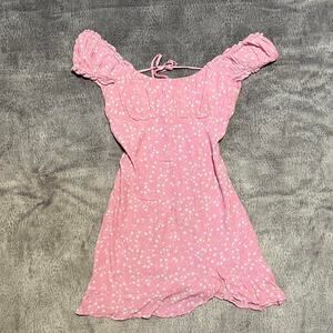 Love tree floral mini dress
